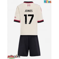 Camiseta Liverpool Curtis Jones #17 Visitante Equipación para niños 2025-26 manga corta (+ pantalones cortos)
